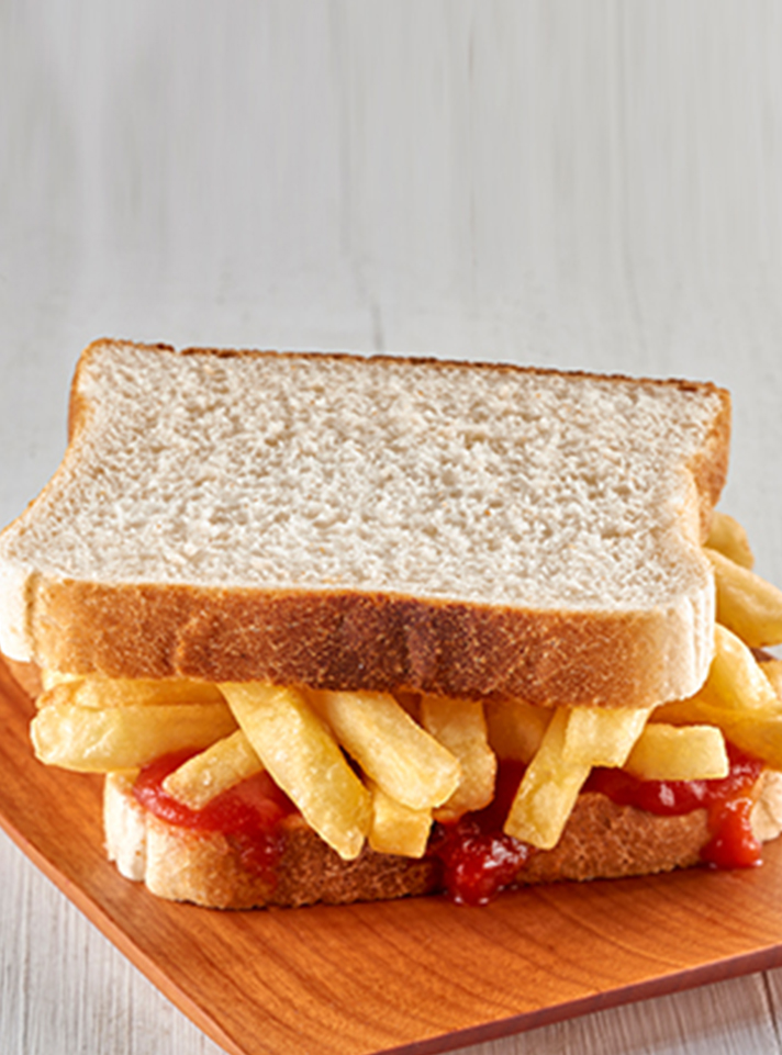 Chip and Tomato Sauce Sandwich